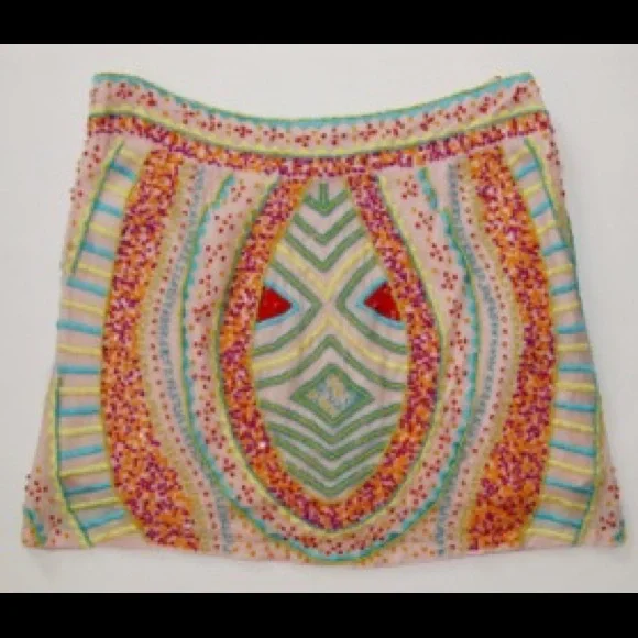 Antik Batik Hampton Skirt beaded mini M - Picture 1 of 5